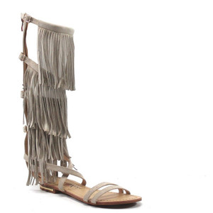 Luichiny Caught Me Fringe Natural Sandals