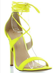 Liliana Nikia Yellow Strappy Sandals