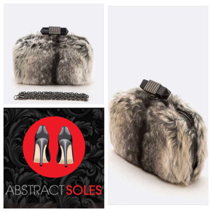 Gabby Faux Fur Clutch