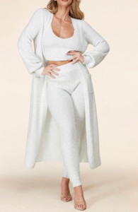 White Confetti Three Piece Set