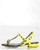 C Label Cabana 7B Neon Yellow Studded Sandals
