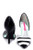 C Label Luxe 13 Black and White Pointed Pumps