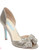 Betsey Johnson Silver Metallic Gown Pumps