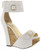 Luichiny More N More White Wedge Sandals