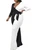Plus Size Black and White Color Block Jumpsuit