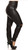 Plus Size Faux Leather Cut Out Knee Leggings