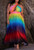 Plus Size Rainbow Sunset Maxi Dress