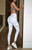 White Abstract Activewear Leggings