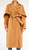 Oversized Camel Cape Sleeve Trench Coat