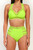 Neon Green Two Piece Swimsuit Set