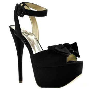 Luichiny Rest Up Black Platform Sandals