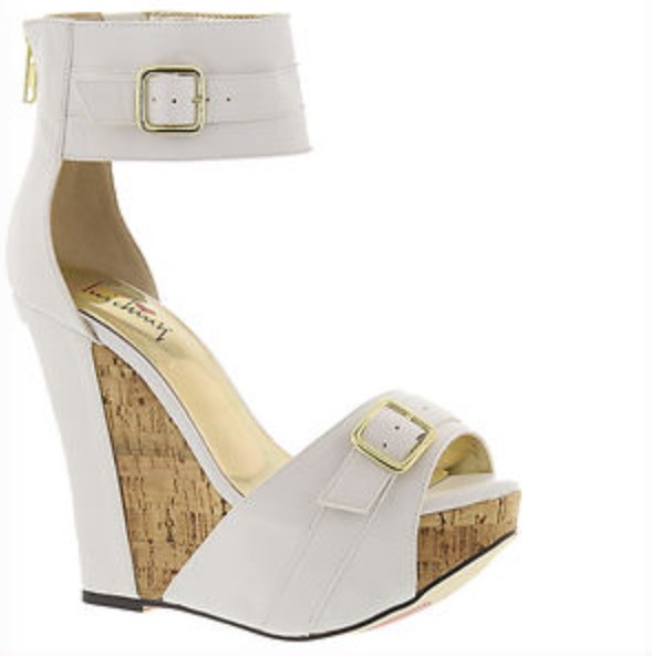 Luichiny More N More White Wedge Sandals