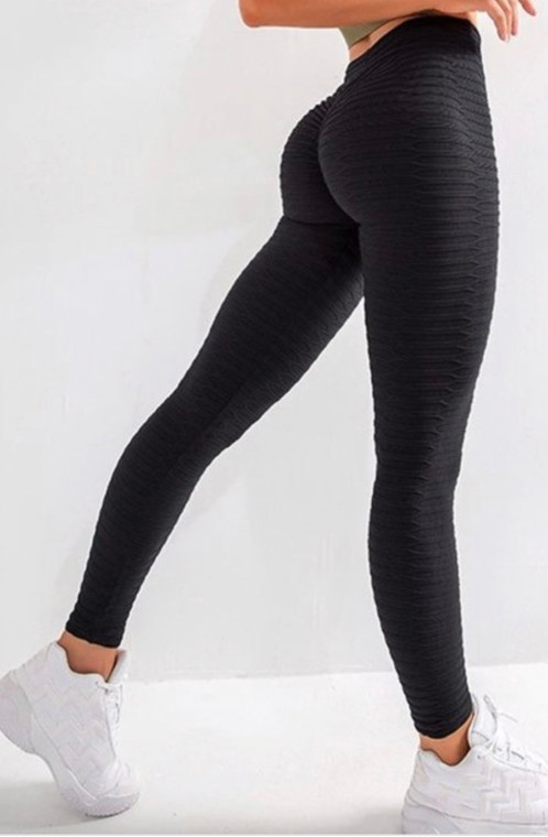 Black Better Booty High Waist Shirring Hip Leggings