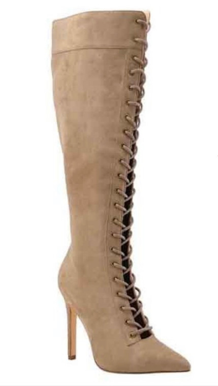 Harbor Taupe Lace Up Boots