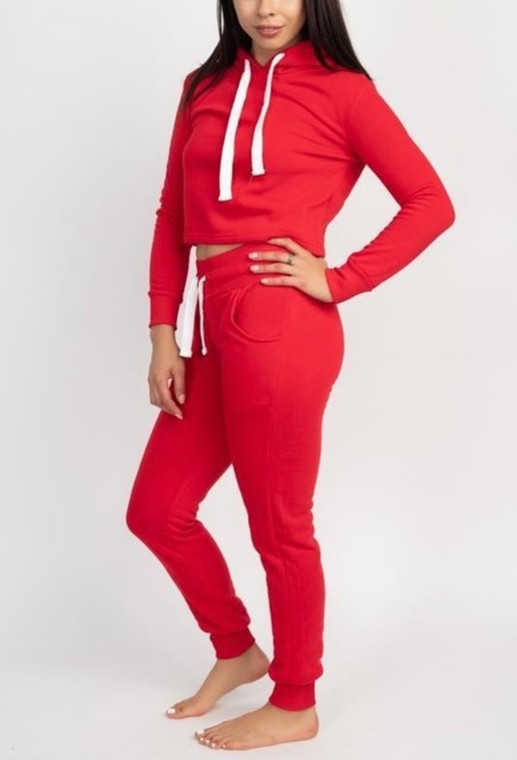 Chill Out Fleece Set (Red)