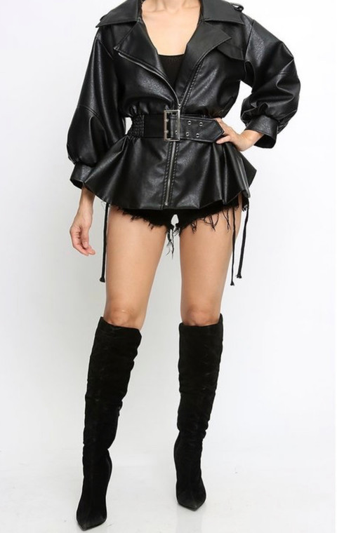 BAD Faux Leather Jacket