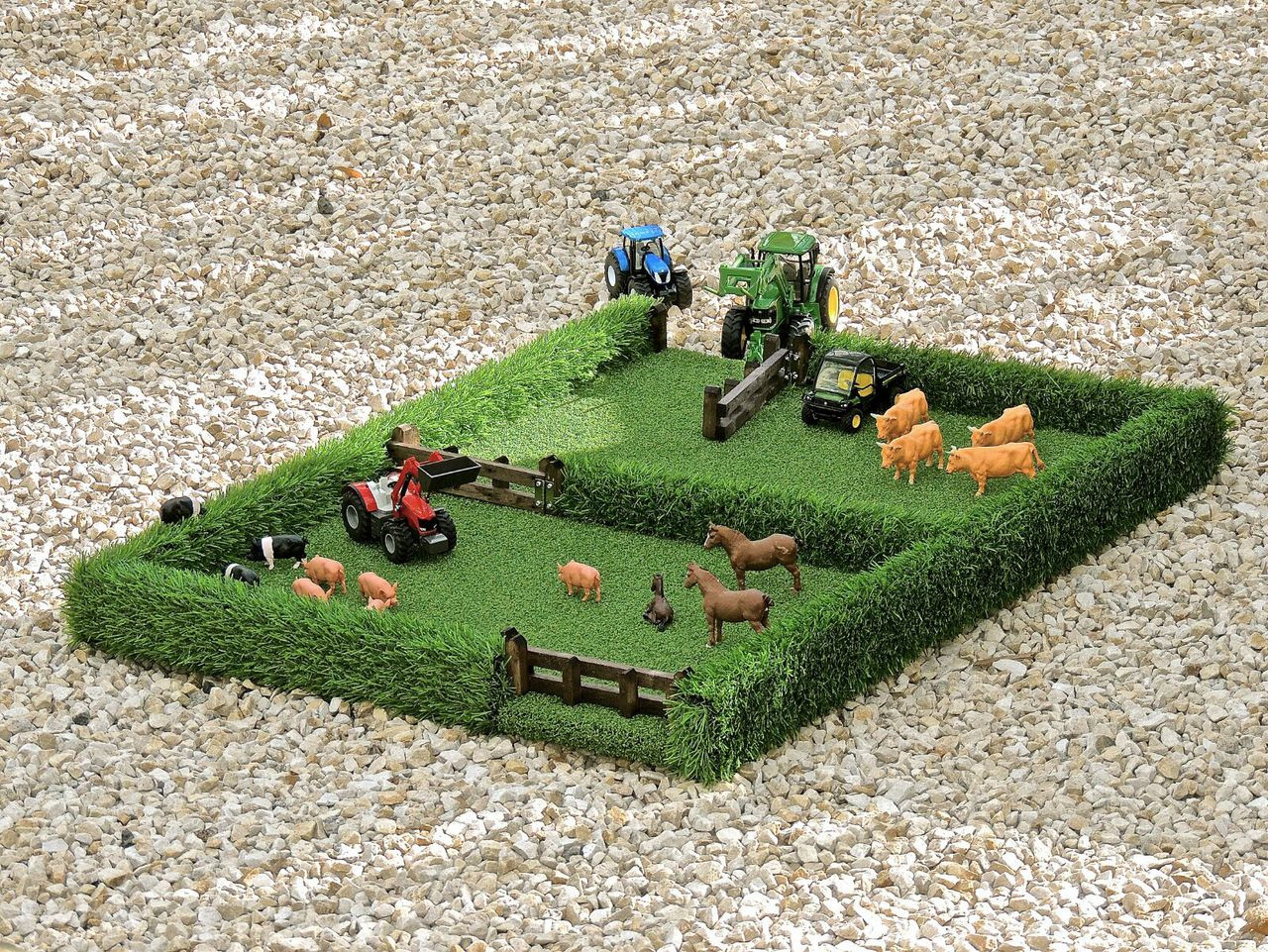 toy farm fields