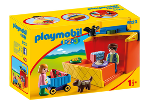 Playmobil 1.2.3 Take Along Market Stall (9123)