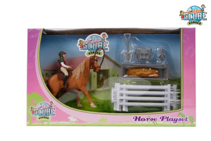 Kids Globe Horse Playset with Rider & Accessories (64.0073)