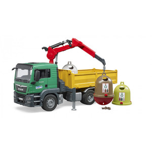 Bruder MAN Glass Recycling Truck with Containers (3753)