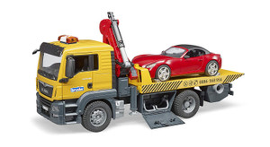 Bruder MAN TGS Tow Truck with Roadster Car (03750)