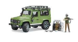 Bruder Land Rover Defender with Forester and Dog (02587)