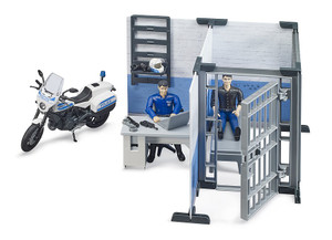 Bruder bWorld Police Station with Motorbike (62732)