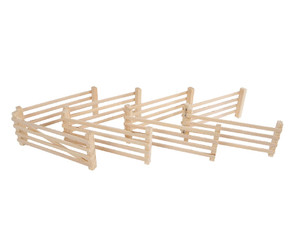 Kids Globe 1:24 Scale 8 Wooden Fences (610226)