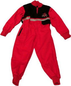 Kids Hi-Vis Junior Boilersuit - Red/Black kidshivisred/blk_configure