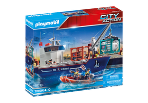 Playmobil Cargo Ship with Boat (70679)