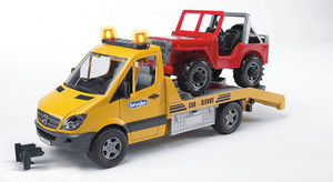 Bruder MB Sprinter Transporter with Cross Country Vehicle (02535)
