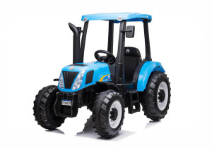 New Holland T7 24V Electric Ride On Tractor Blue