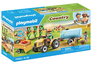 Playmobil Tractor with trailer and water tank (71442)