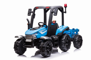 24 Volt AgriPow Tractor and Trailer Blue 24 Volt AgriPow Tractor and Trailer Blue