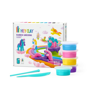 Hey Clay Rainbow Unicorns Set (E73729)