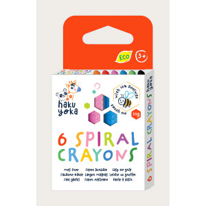 Haku Yoka Spiral Crayons 6 Colours