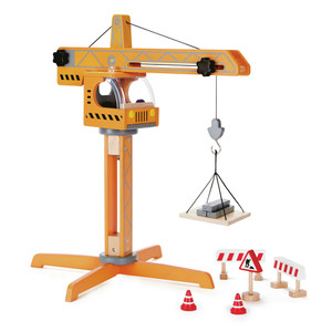 Wooden Crane Lift Set (E3011)
