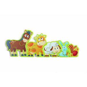Numbers & Farm Animals Wooden Puzzle (E1628)
