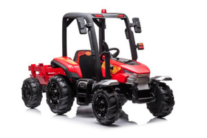24 Volt AgriPow Tractor and Trailer - Red