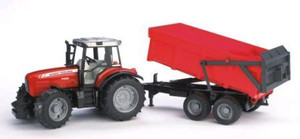 Bruder Massey Ferguson 7480 Tractor with Tipping Trailer (02045)