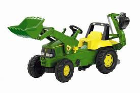 Rolly John Deere Tractor with Loader and Backhoe (81107)