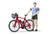 Bruder bWorld Road Bike with Cyclist (B63110)