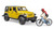 Bruder Jeep Wrangler Rubicon with Bike & Cyclist (02543)