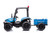 24 Volt AgriPow Tractor and Trailer Blue