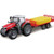 bBurago Massey Ferguson 8740S Tractor & Bale Trailer (31675)