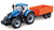 bBurago New Holland T7.315 Tractor & Trailer (31658)