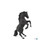 Papo Black Reared Up Horse (51522)