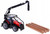 Bburago MF 8740s with Front Loader and 3 logs (31671)