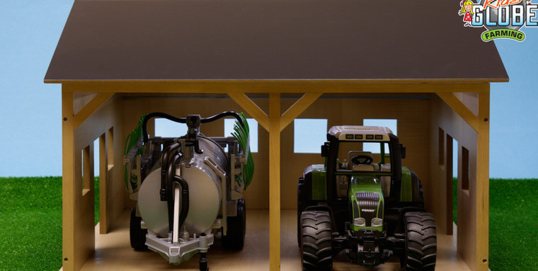 Kids Globe Farm Machinery Shed (for 2 Vehicles) 61.0338