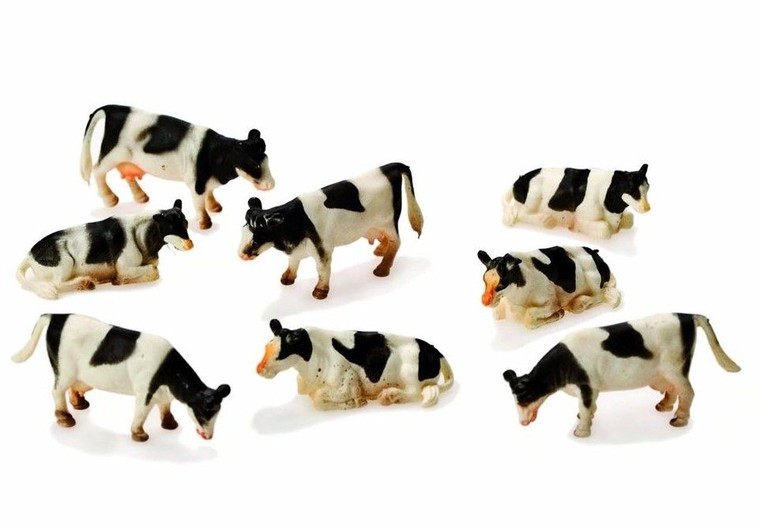 Kids Globe 1:87 Mini 8 Pack Cows (1878)